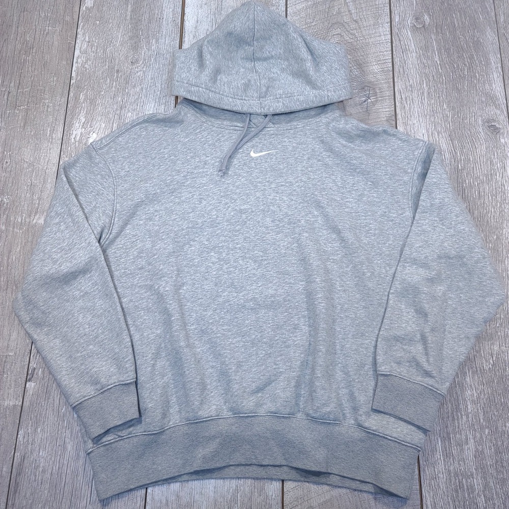 Nike Oversized Fleece Hoodie Womens Small Grey Phoenix Pullover Jumper DJ7668 - Picture 1 of 7